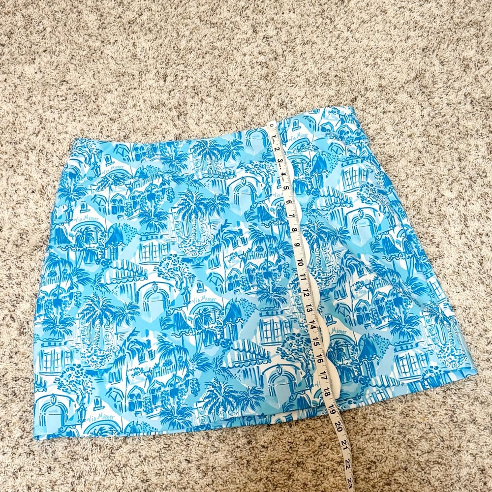 Lilly Pulitzer Luxletic Monica Scallop Skort in Amalfi Blue, , US 16 - Picture 2 of 6